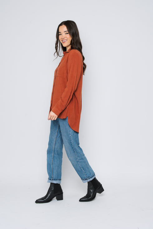 Blaine-Oversize Button-Up
